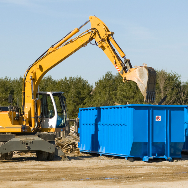 are there any restrictions on where a residential dumpster can be placed in Jacksboro